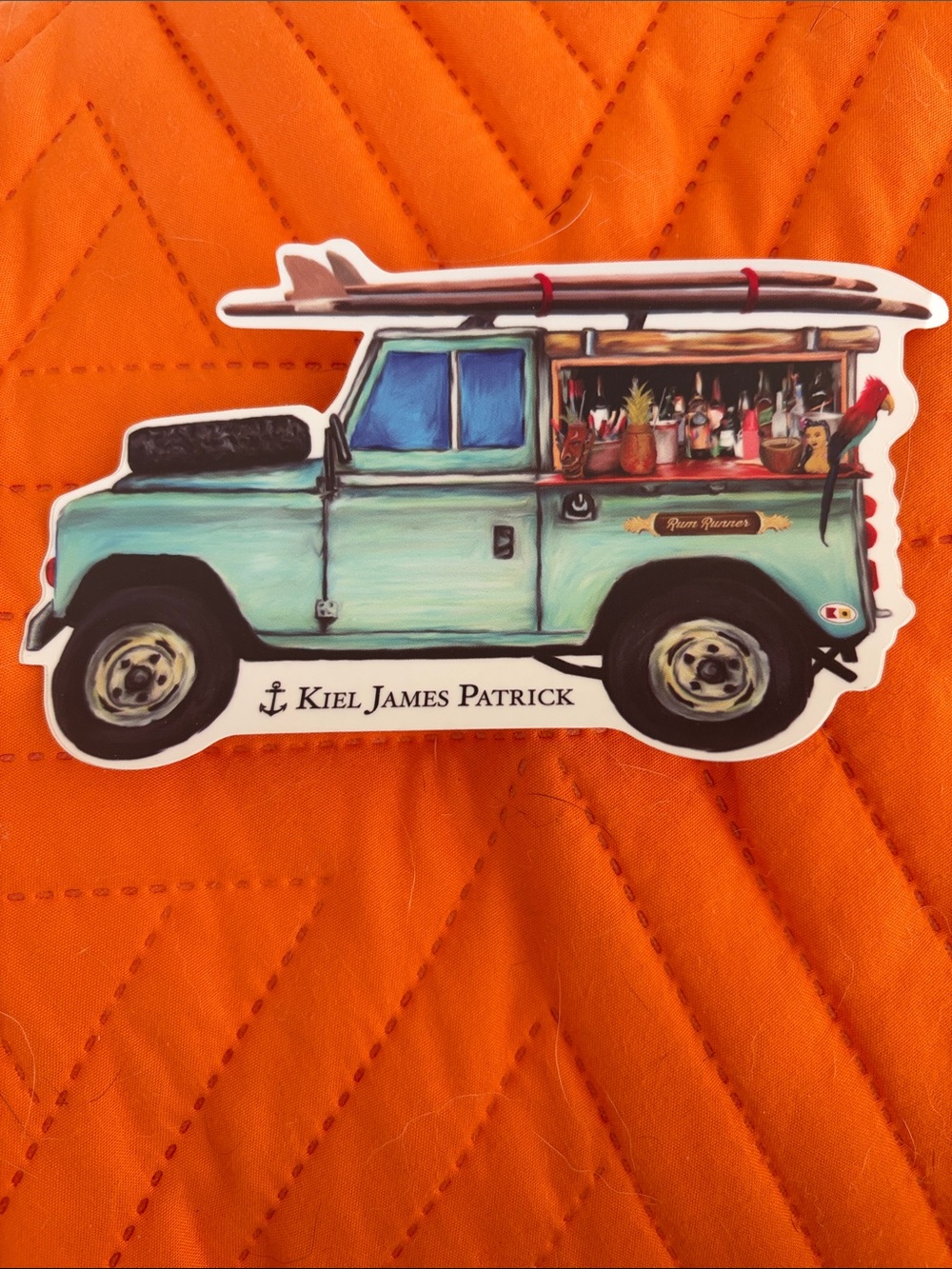 Kiel James Patrick Rum Runner Jeep Sticker